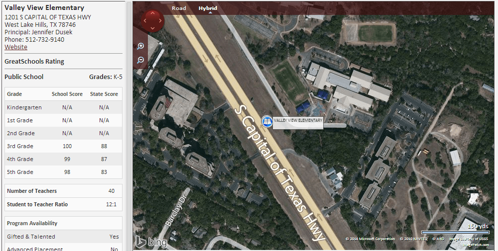 Homes near Valley View Elementary School in Austin Texas